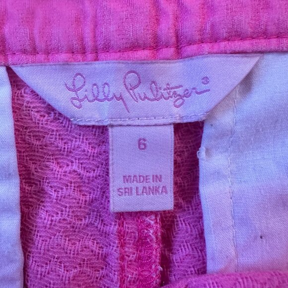 Lilly Pulitzer Adie Shorts Pink Fusion Size 6 - Picture 8 of 9
